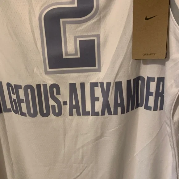 Nike White OKC Jersey with Blue Accents - Picture 7 of 8